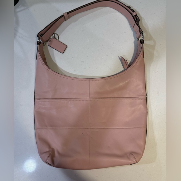 Coach Blush Pink Leather Hobo Bag - Picture 2 of 5